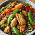 Super Tasty Chicken Veggie Stir-Fry with Wild Rice