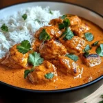 Traditional Indian Slow Cooker Butter Chicken with Fragrant Basmati Rice