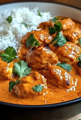 Traditional Indian Slow Cooker Butter Chicken with Fragrant Basmati Rice