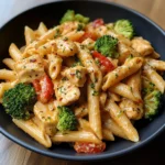 Ultimate Creamy Chicken Penne with Broccoli & Red Peppers