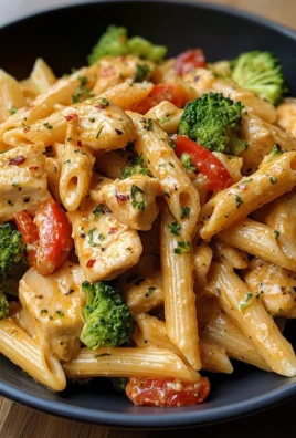 Ultimate Creamy Chicken Penne with Broccoli & Red Peppers