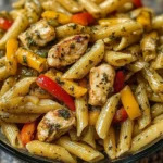 Ultimate Garlic Herb Chicken Pasta with Peppers