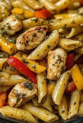 Ultimate Garlic Herb Chicken Pasta with Peppers