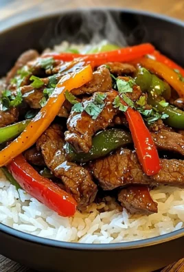 Ultimate Garlic Pepper Beef Stir-Fry Bowl with Jasmine Rice