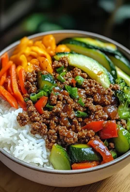 Ultimate Spicy Ground Beef & Veggie Power Bowl