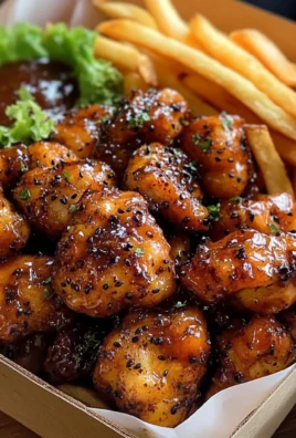 Ultimate Sticky Black Pepper Chicken Bites & Fries