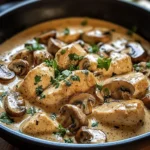 Velvety Chicken Stroganoff in a Rich Mushroom Cream Sauce